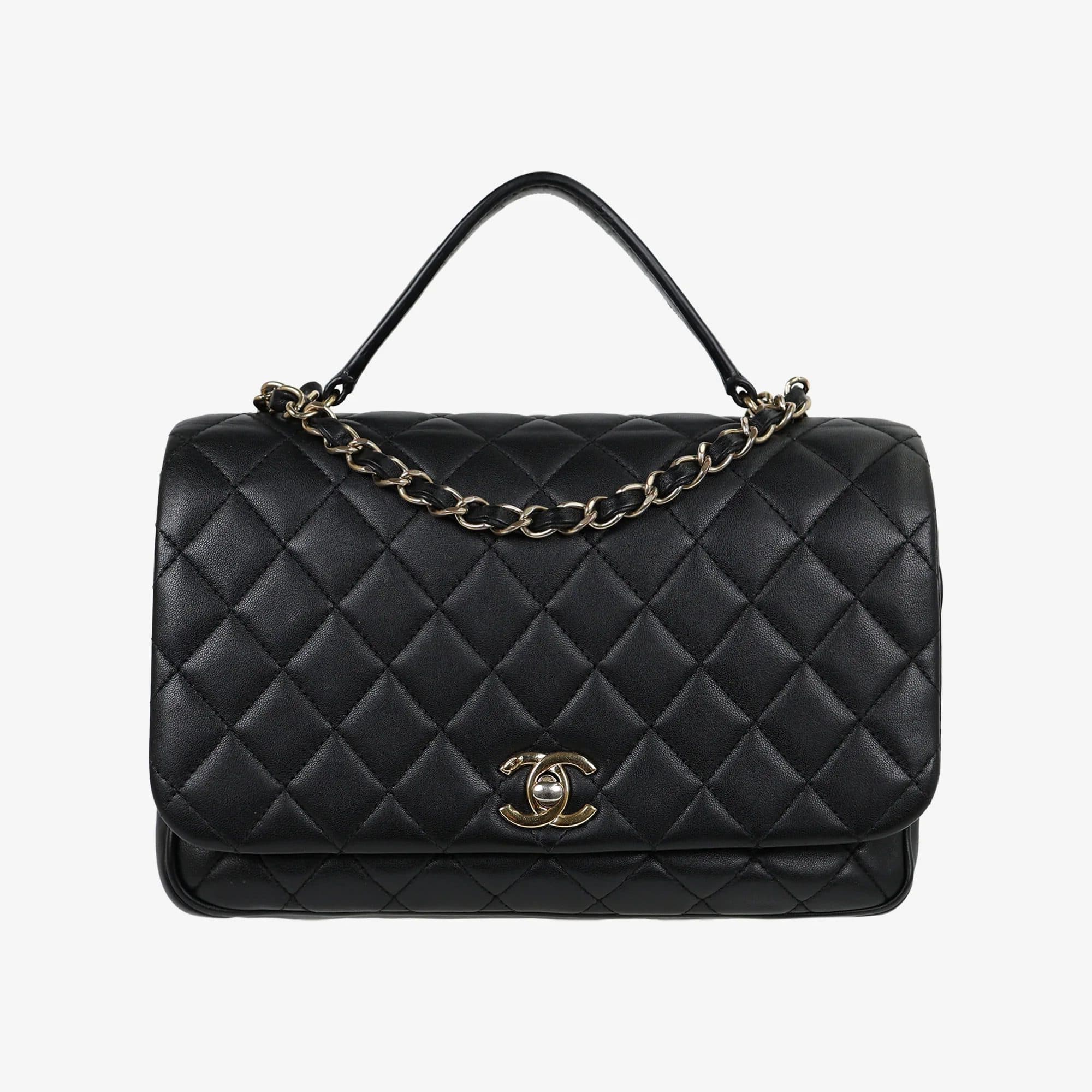 CHANEL 샤넬 시즌백 클래식 스몰 블랙 금장