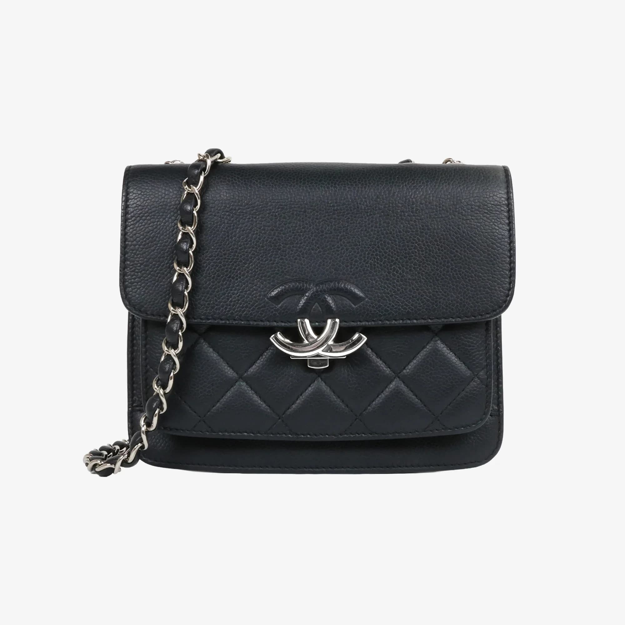 CHANEL 샤넬 카프스킨 미니 백 블랙