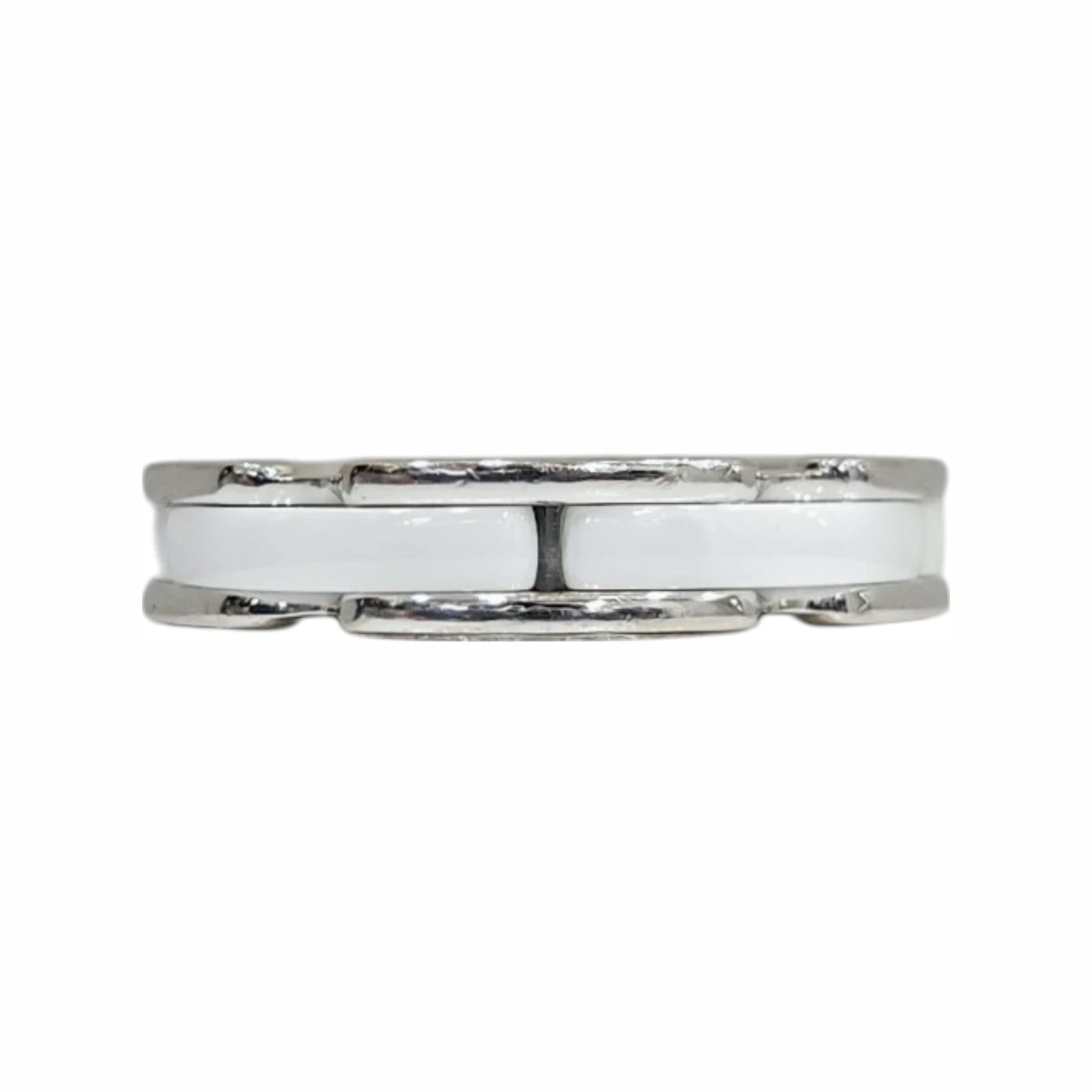 CHANEL 샤넬 울트라 18K 화이트골드 화이트 세라믹링 49호