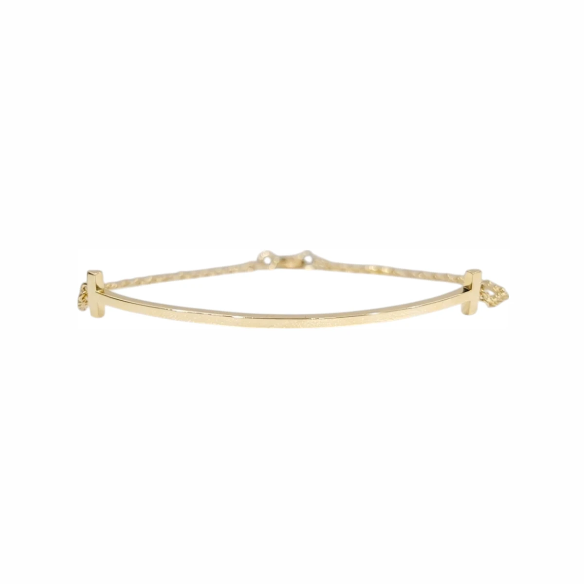 TIFFANY & CO. 티파니앤코 T 스마일 스몰 브레이슬릿 18K 옐로우 골드 M