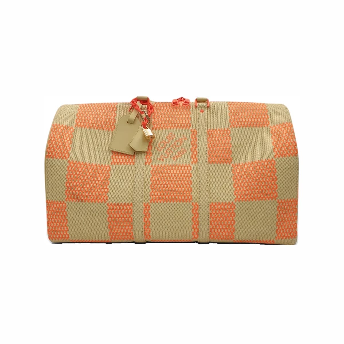 LOUIS VUITTON 루이비통 다미에 우븐 라피아 반둘리에 50 키폴 멀티