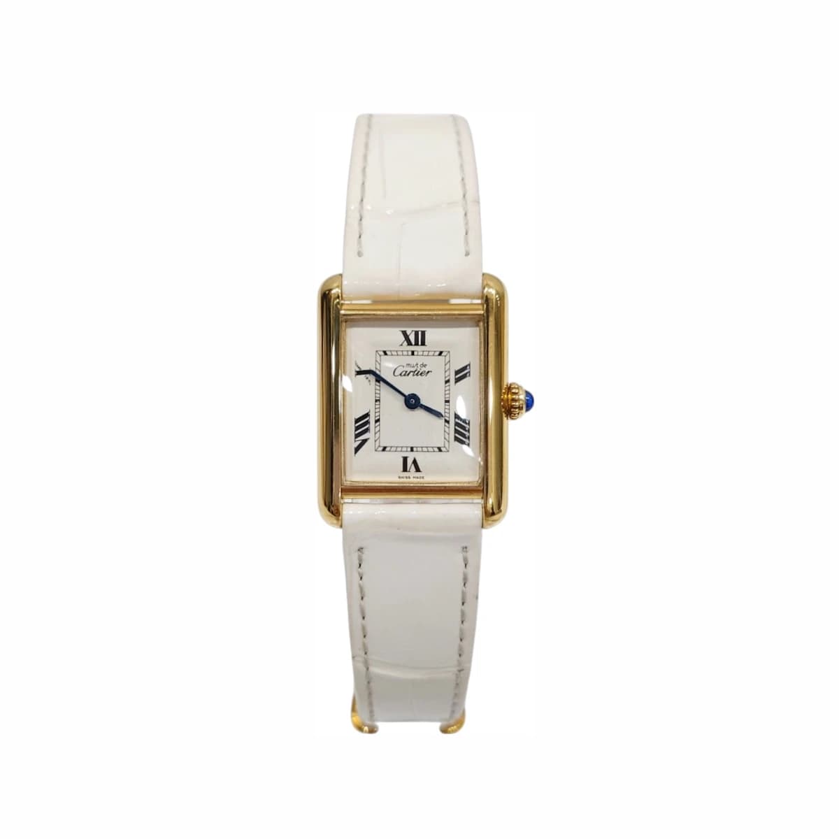 CARTIER 까르띠에 머스트 드 탱크 버메일 아르데코 화이트 로만 다이얼 SM