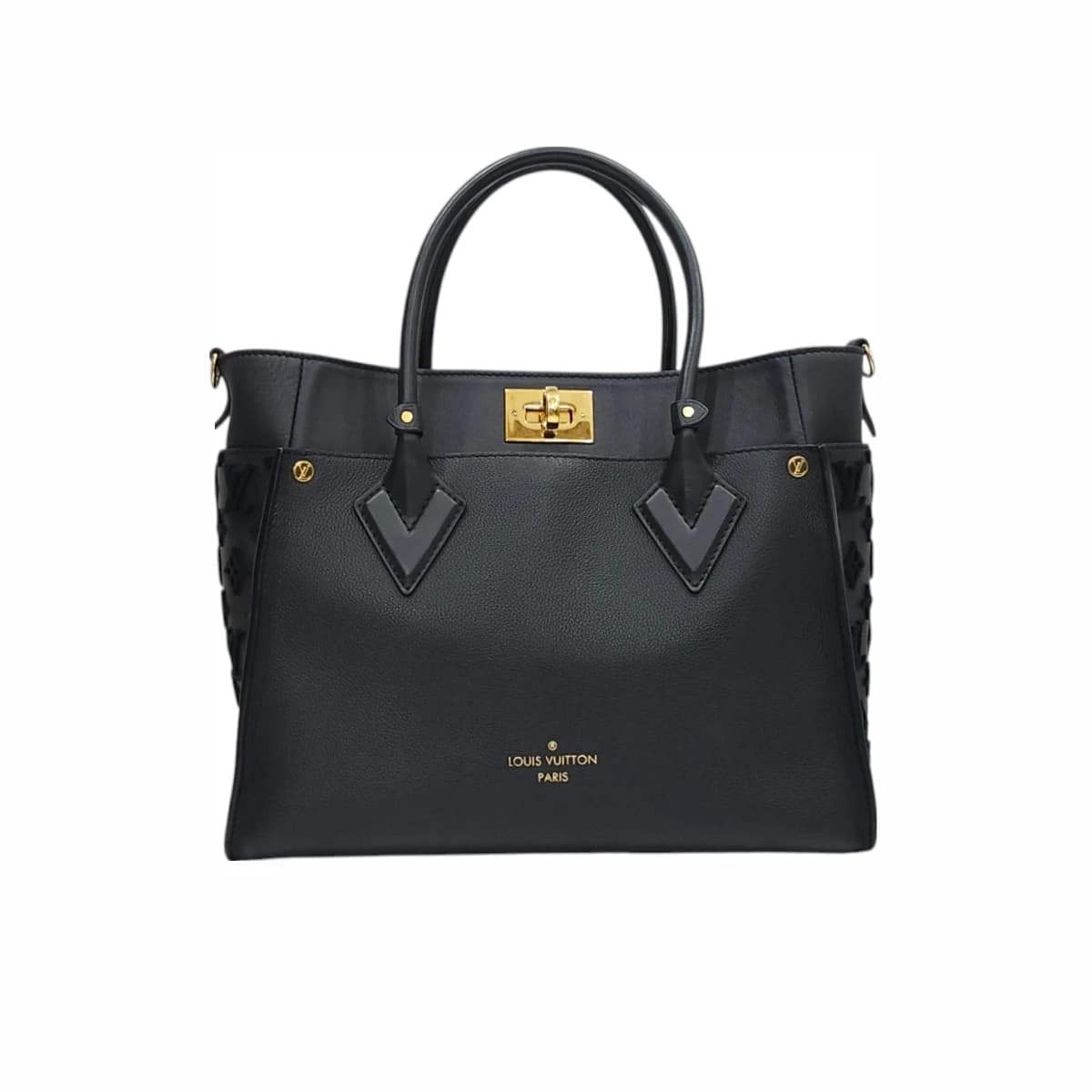 LOUIS VUITTON 루이비통 온마이사이드 MM 블랙 터프팅 모노그램