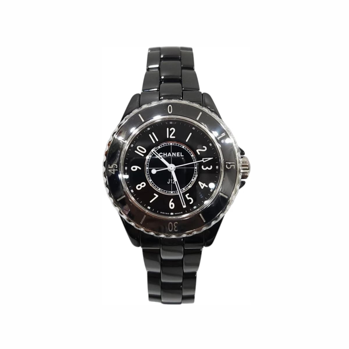 CHANEL 샤넬 J12 블랙 세라믹 시계 33mm