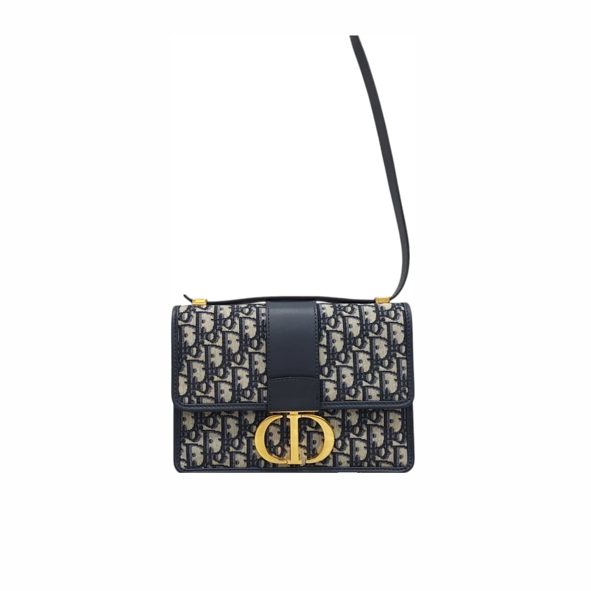 DIOR 디올 30 몽테인 백 블루 오블리크