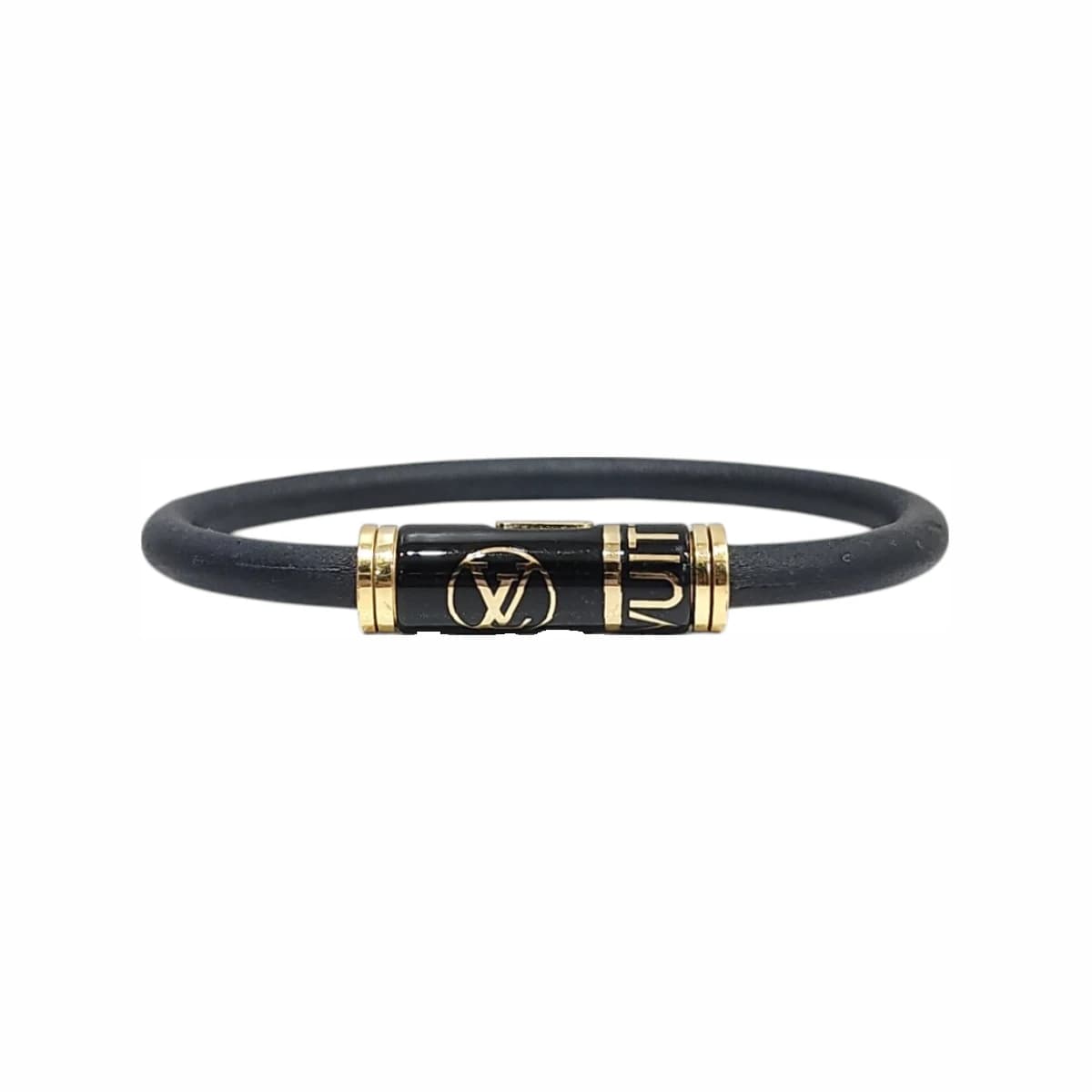LOUIS VUITTON 루이비통 블랙 킵 잇 팔찌