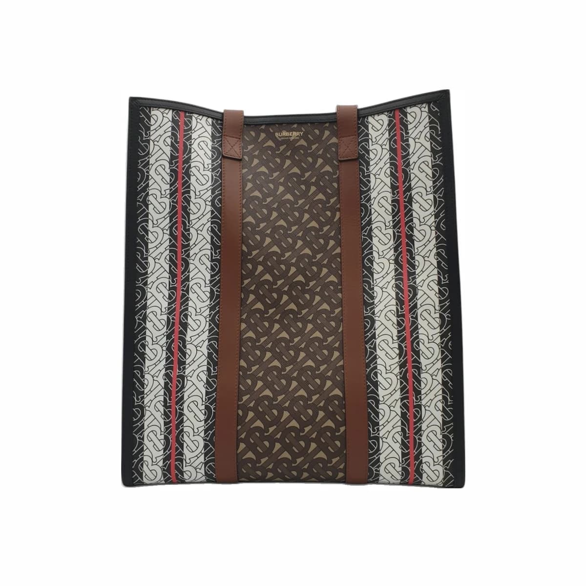 BURBERRY 버버리 TB 모노그램 스트라이프 라지 토트백