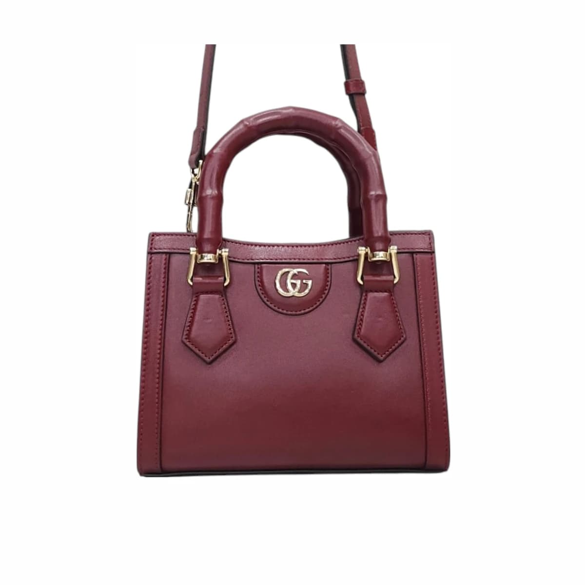 GUCCI 구찌 다이애나 뱀부 탑핸들 미니 토트 숄더백
