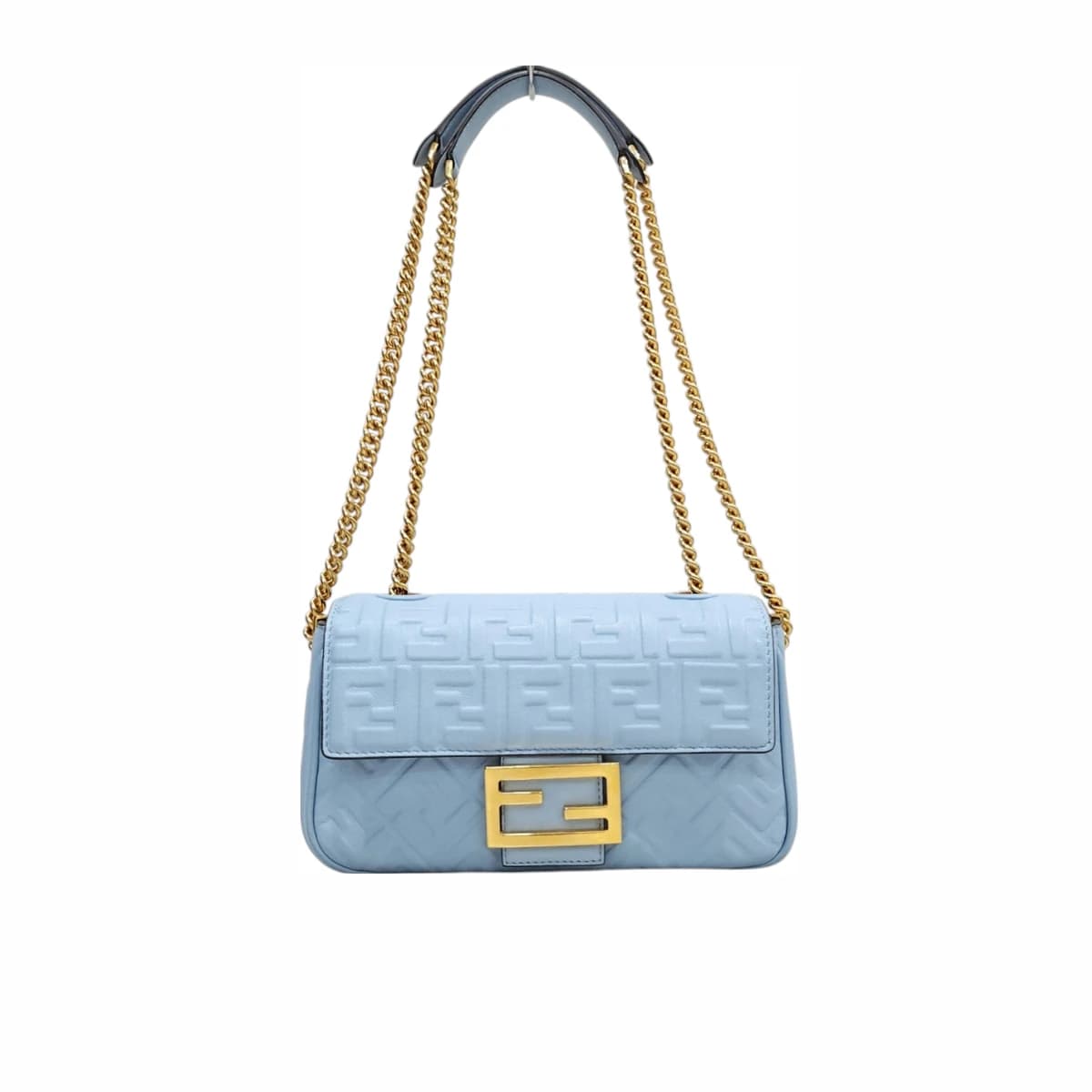 FENDI 펜디 바게트 체인 레더 숄더백