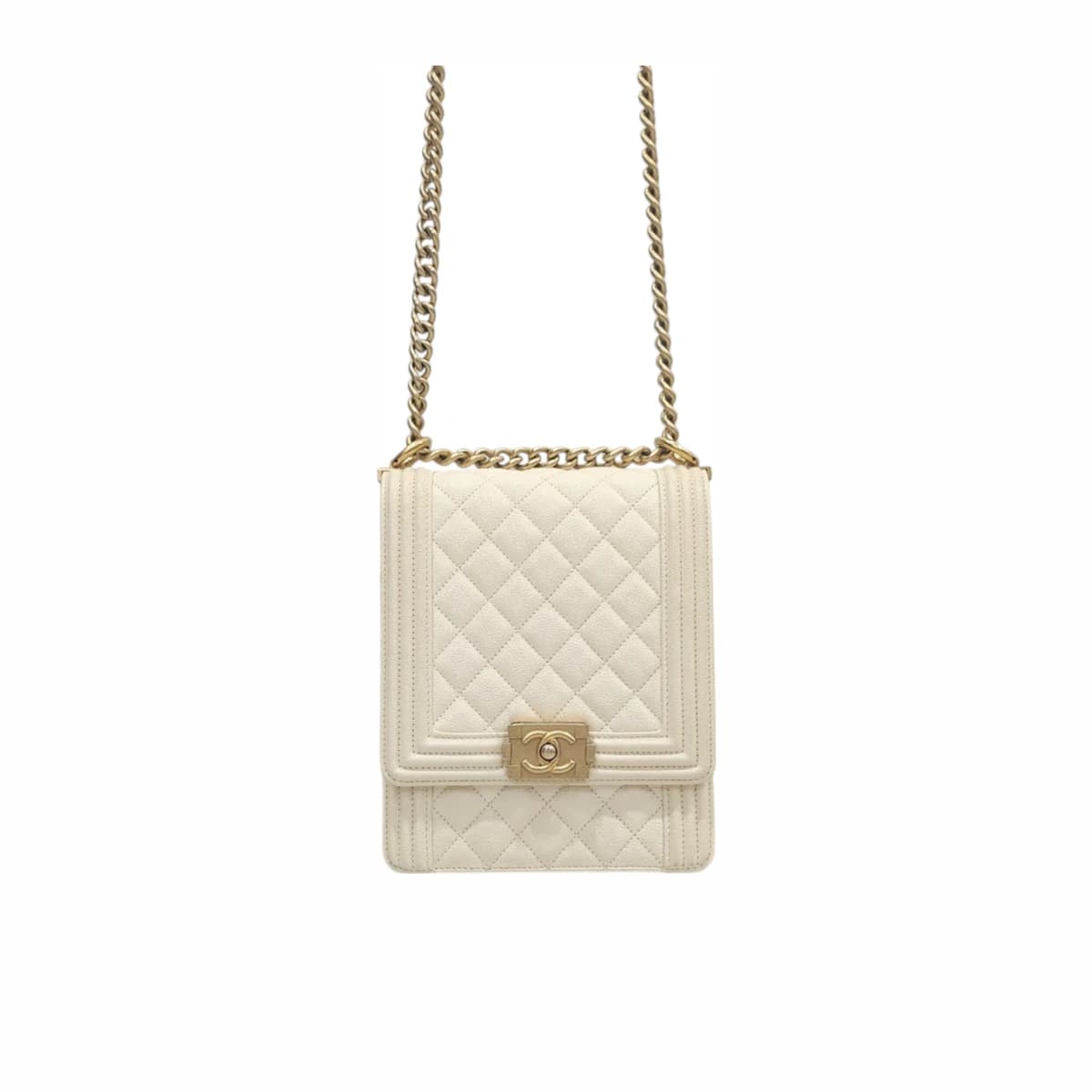 CHANEL 샤넬 캐비어 보이 플랩 사첼백 27번대