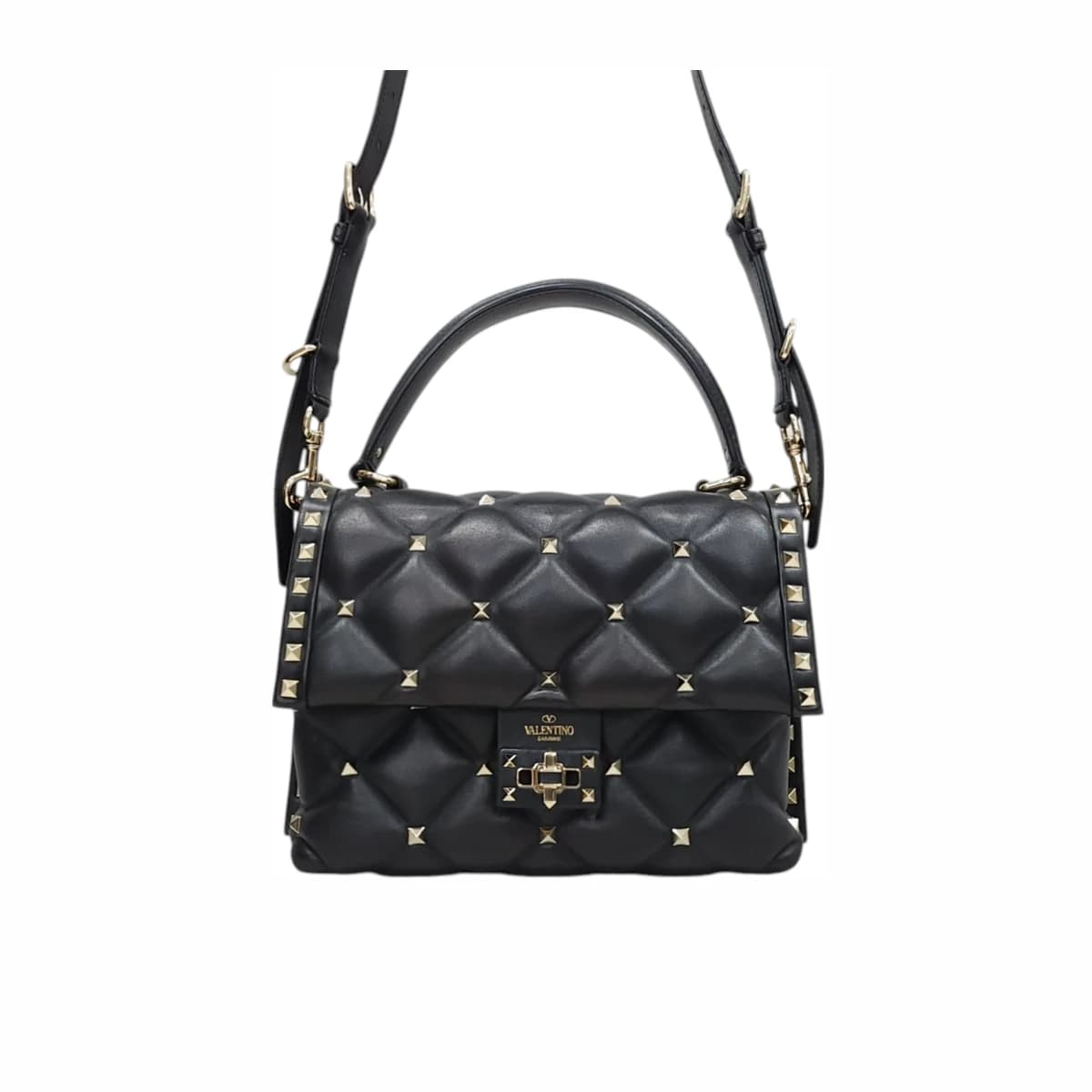 VALENTINO 발렌티노 블랙 가라바니 캔디 미니 숄더백