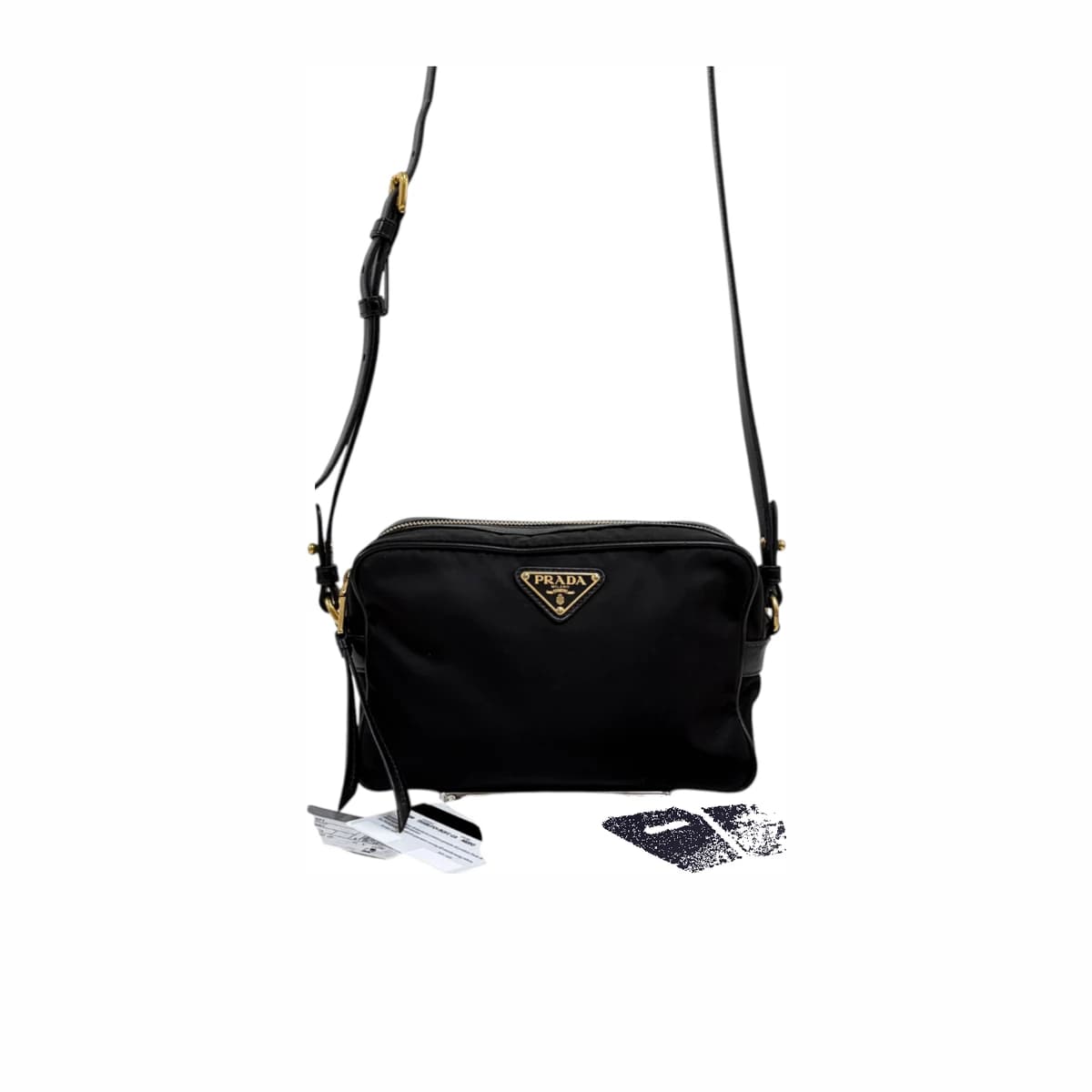PRADA 프라다 삼각 로고 나일론 카메라 크로스백