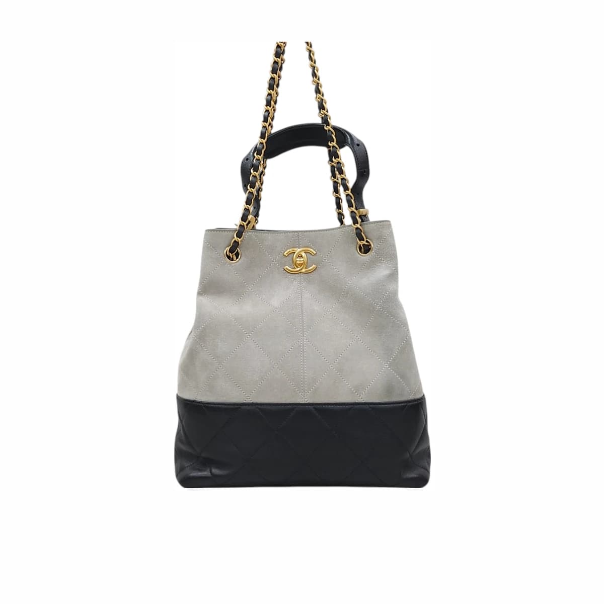 CHANEL 샤넬 25C 스웨이드 레더 쇼핑 버킷백