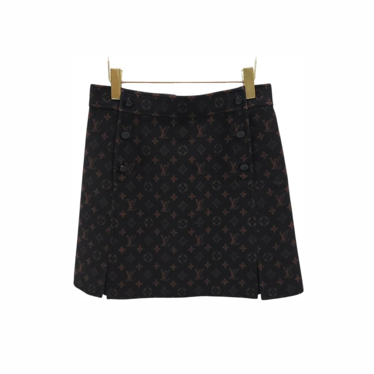 LOUIS VUITTON 루이비통 LV 모노그램 울 스커트 36
