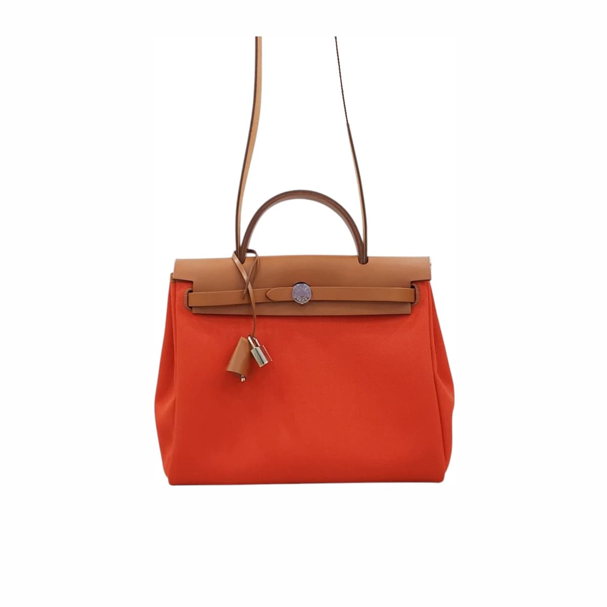 HERMÈS 에르메스 에르백 3 1로즈 익스트림 은장 가죽