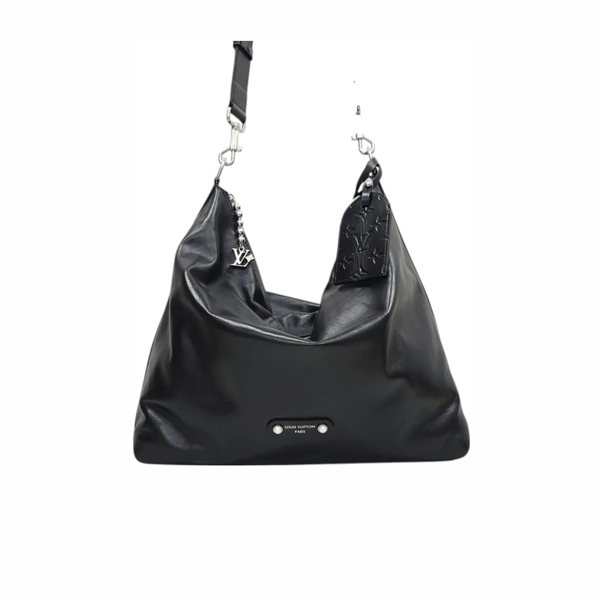 LOUIS VUITTON 루이비통 배가본드 호보백 H35 블랙 가죽