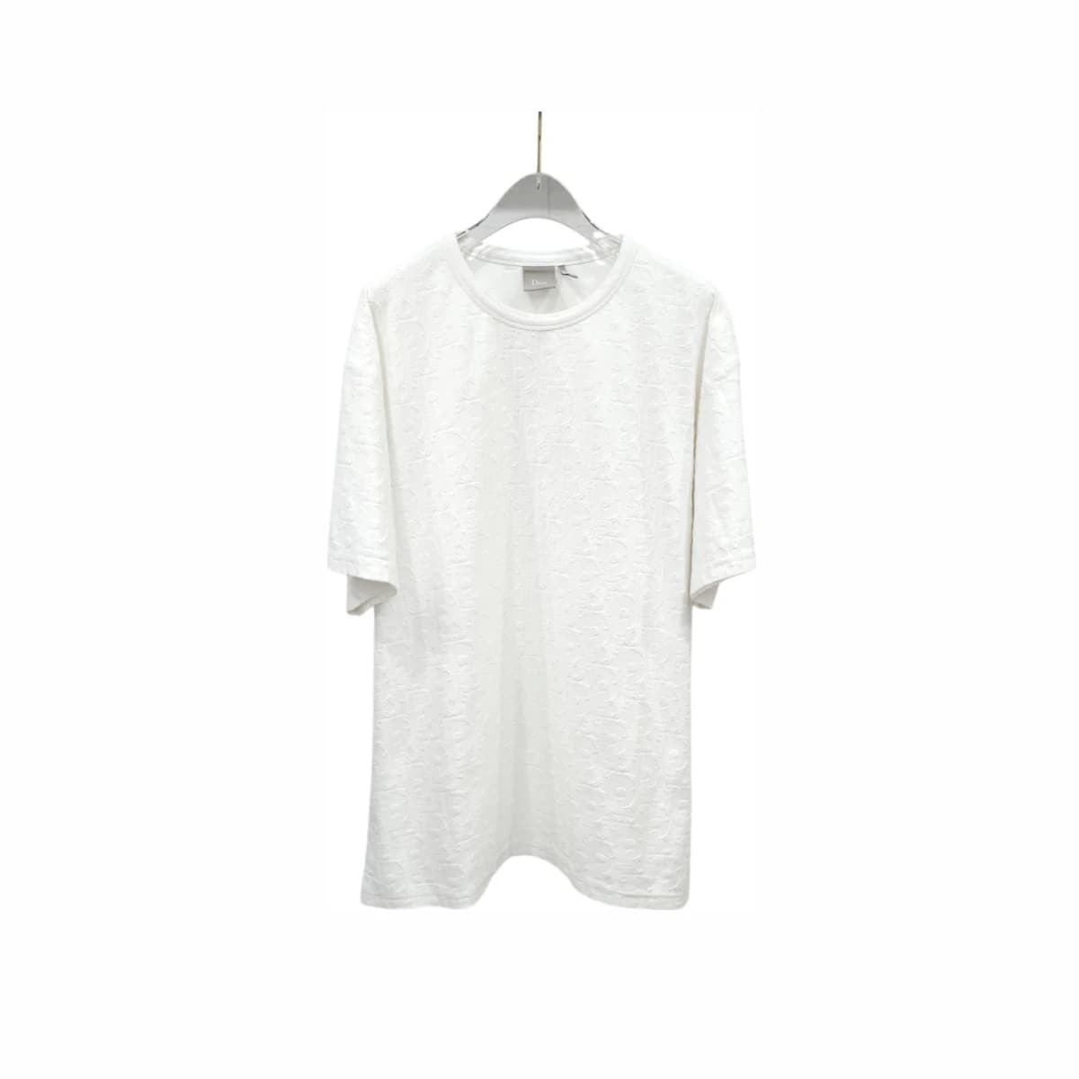 DIOR 디올 화이트 오블리크 반팔 티셔츠 XXXL
