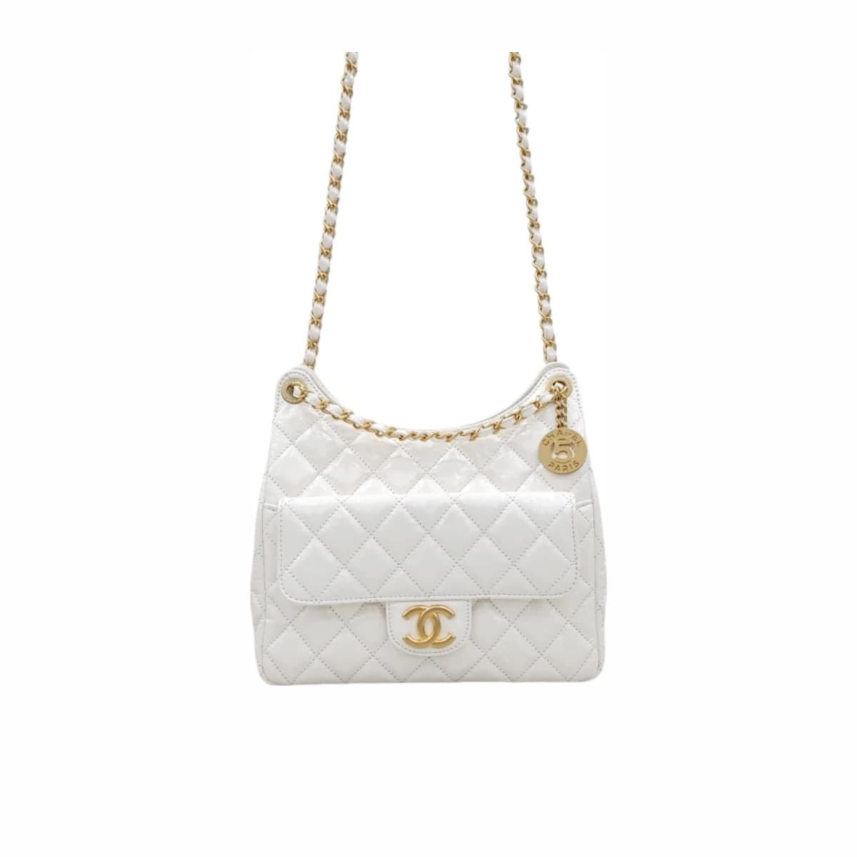 CHANEL 샤넬 23C 포켓 체인 호보백 내장칩 N600