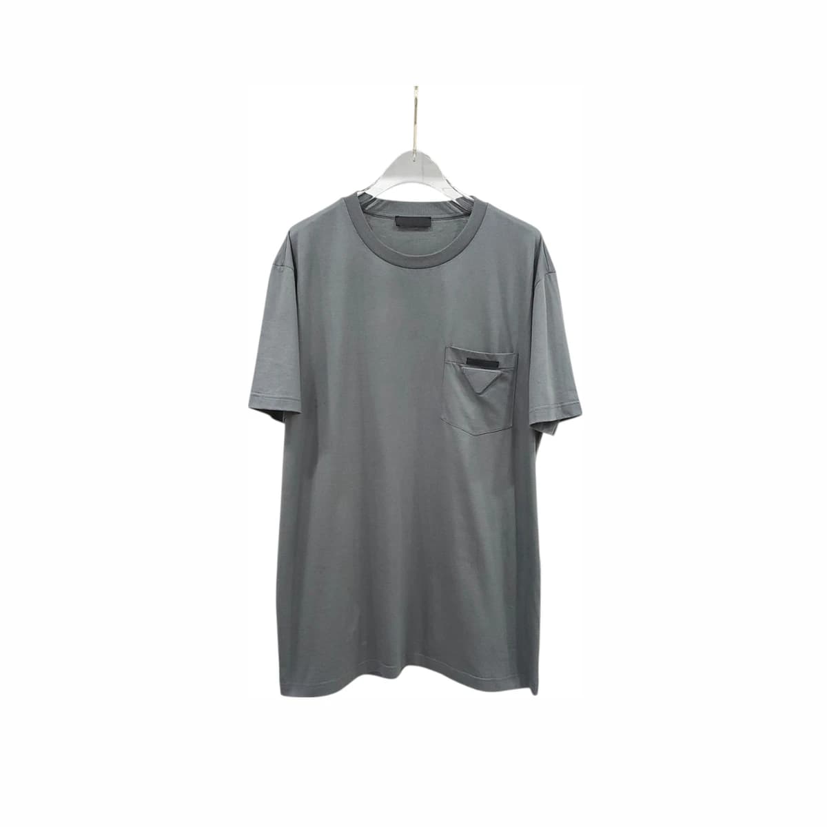 PRADA 프라다 삼각 로고 포켓 반팔 티셔츠 XXXL 그레이