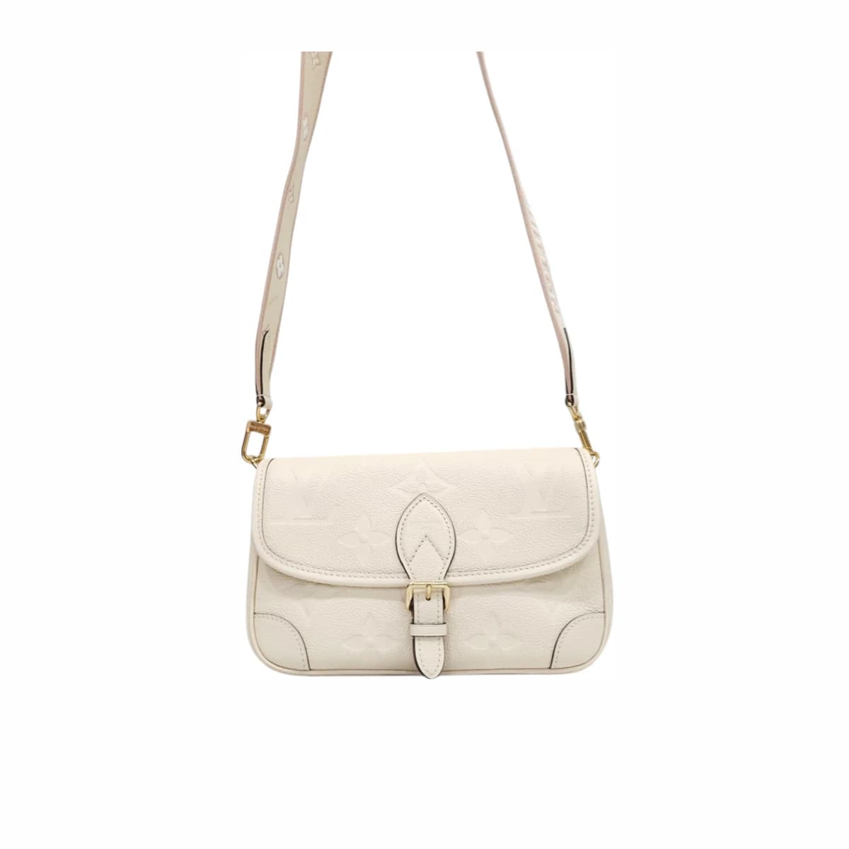 LOUIS VUITTON 루이비통 다이앤모노그램 앙프렝뜨 숄더백 크렘베쥬