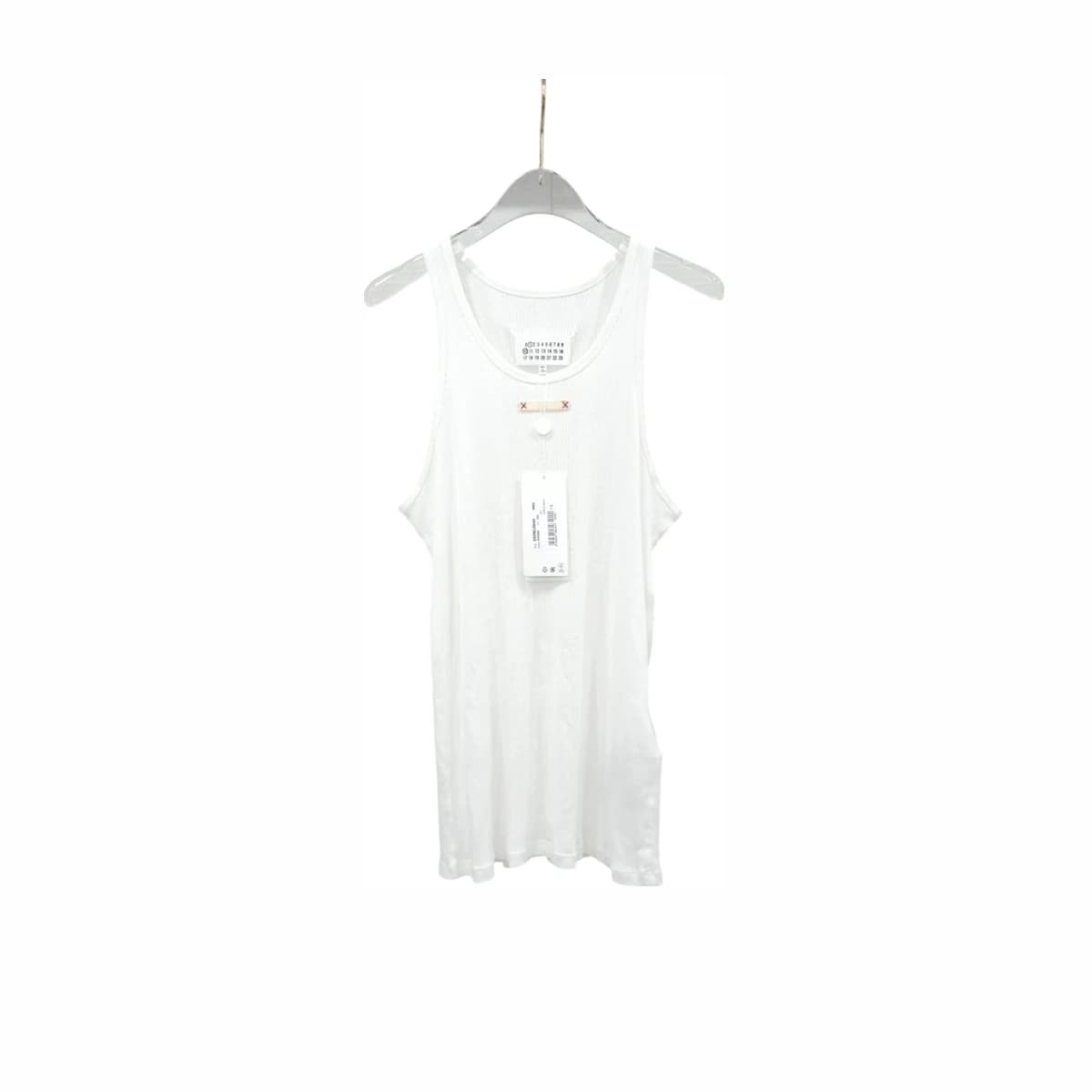MAISON MARGIELA 메종 마르지엘라 라벨 탱크탑 화이트 L