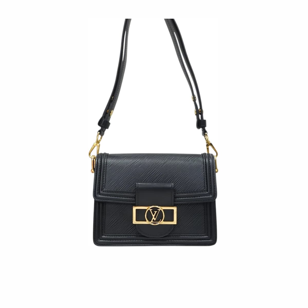 LOUIS VUITTON 루이비통 미니 도핀에피 숄더백 블랙 에삐