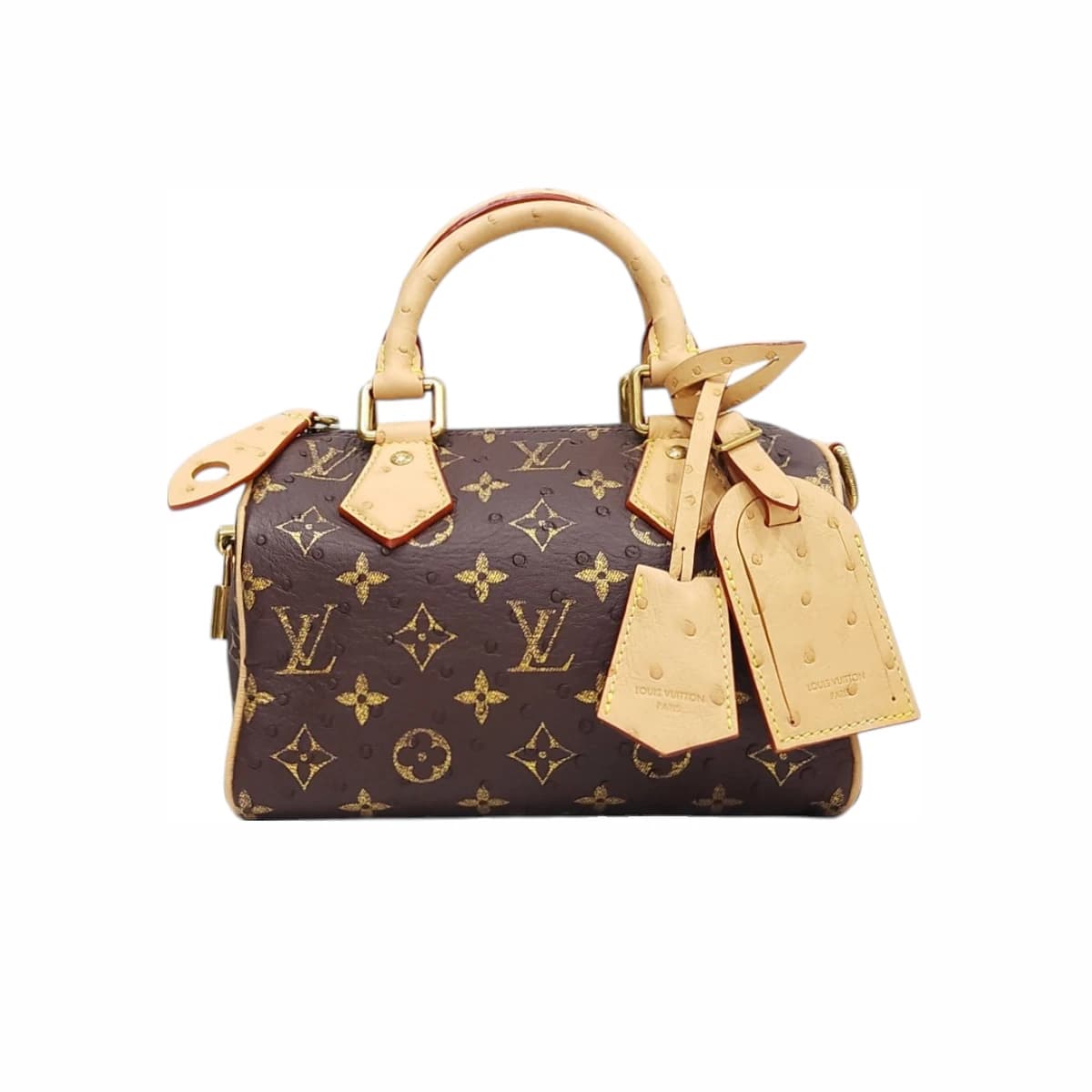 LOUIS VUITTON 루이비통 스피디 P9 반둘리에 20 오스트리치 엑조틱