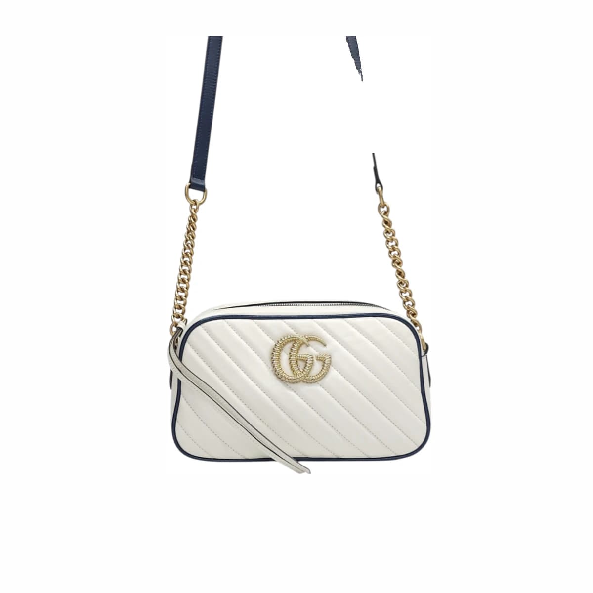 GUCCI 구찌 화이트 GG 마몽 스몰 크로스백