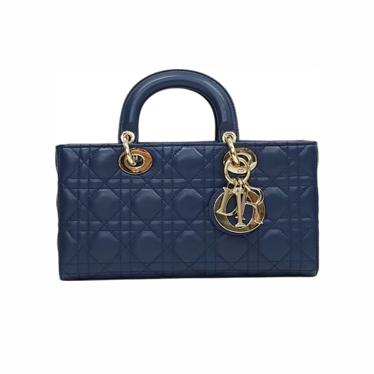 DIOR 디올 레이디 디조이백 미디엄 오션 블루