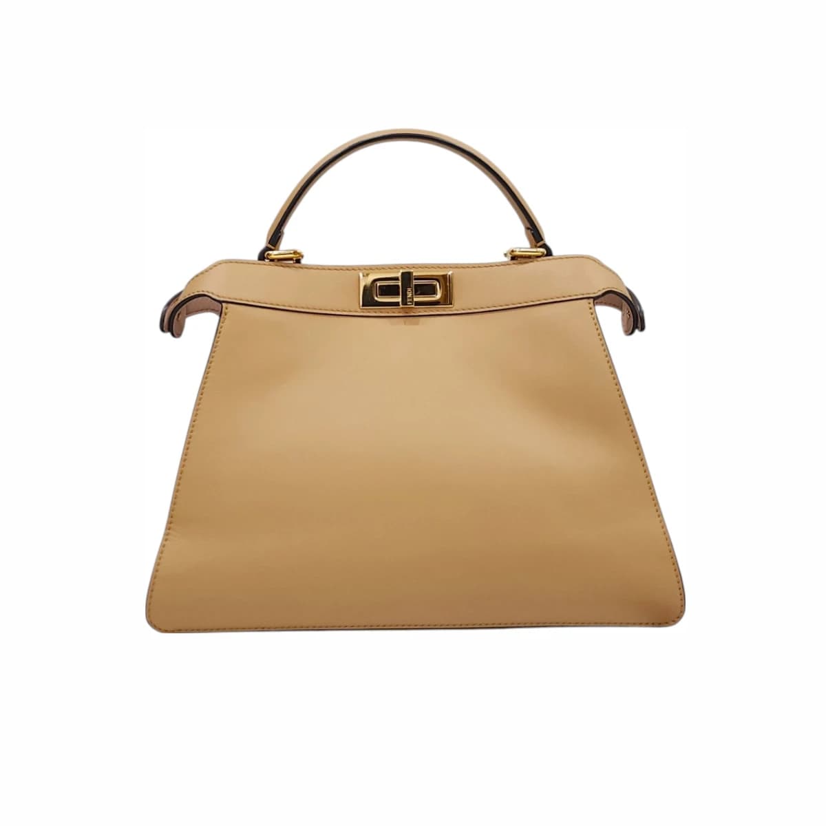 FENDI 펜디 피카부 ISEEU 아이씨유 미디움백 베이지 가죽