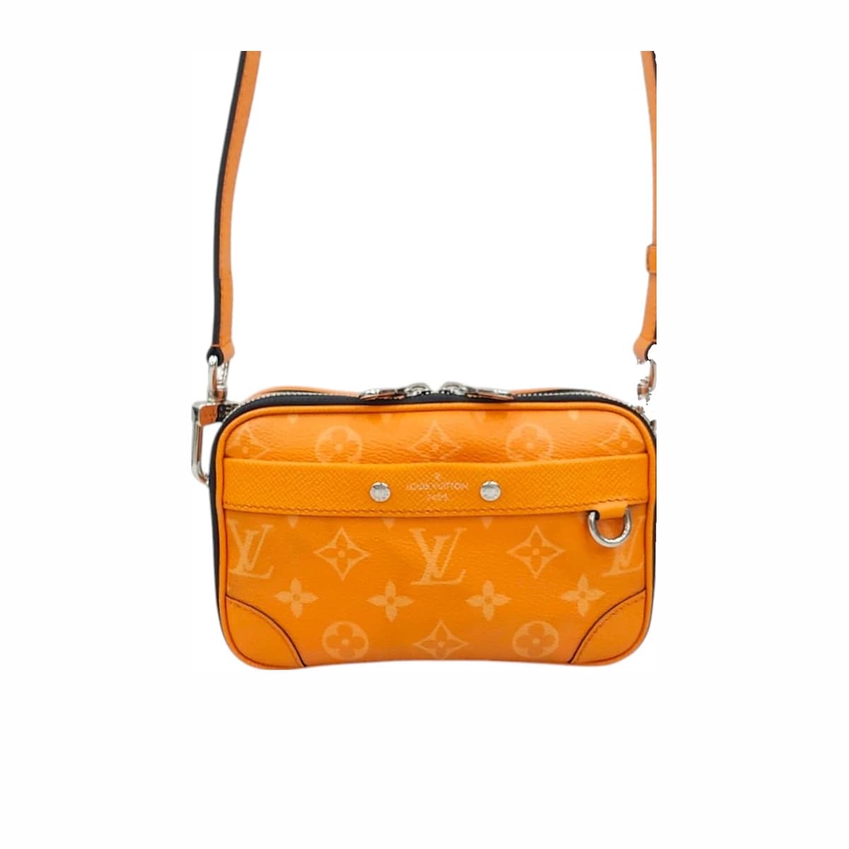 LOUIS VUITTON 루이비통 나노 알파 모노그램 크로스백 오렌지