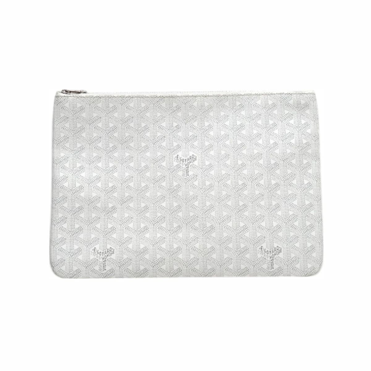 GOYARD 고야드 화이트 스페셜 세나 클러치백 MM 70