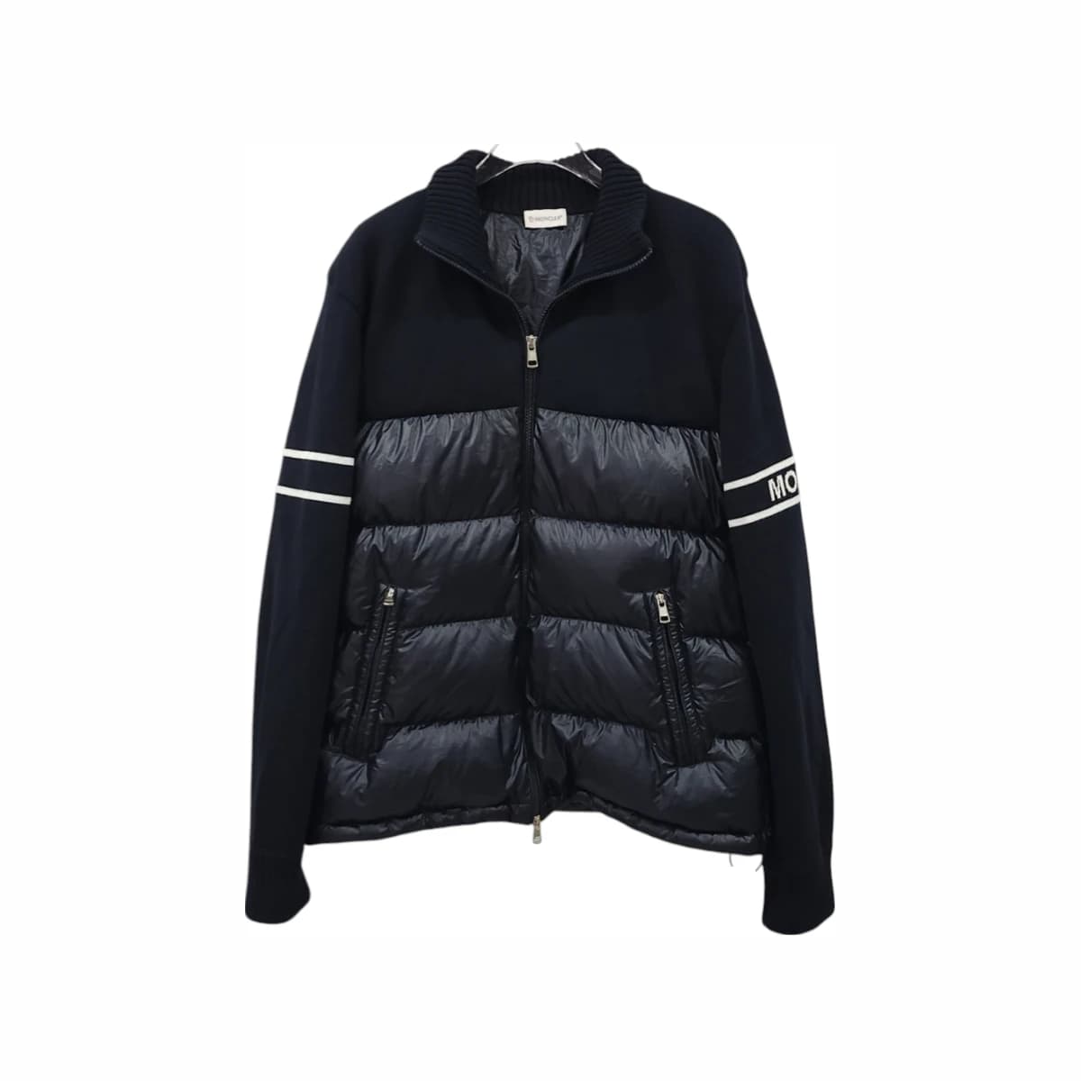 MONCLER 몽클레어 남성 하이넥 패딩 울집업 가디건 XL