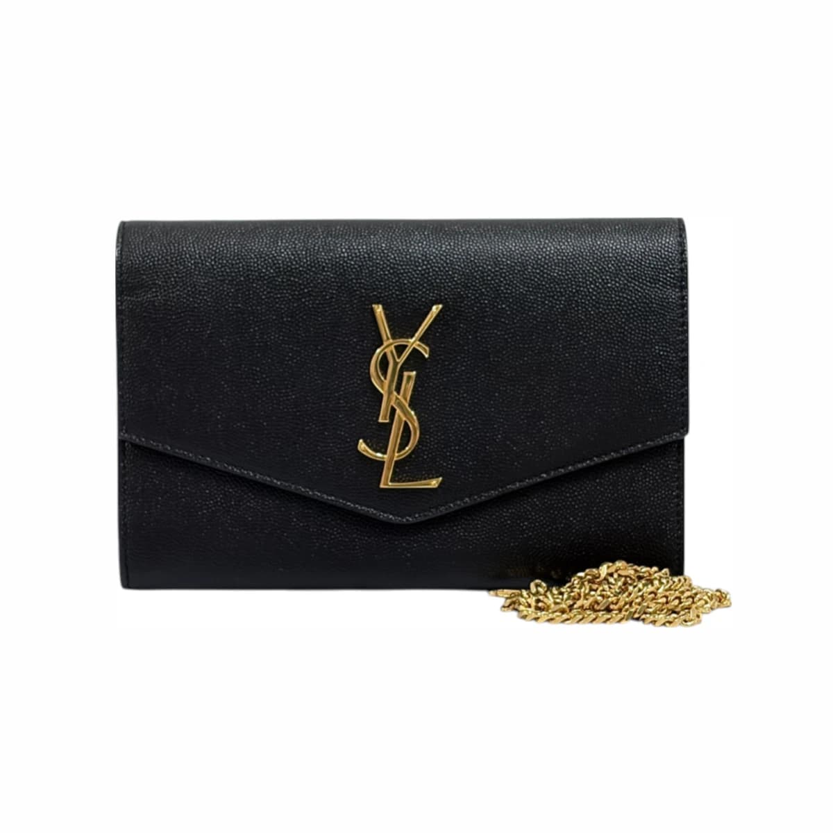 SAINT LAURENT 생로랑 업타운 체인 숄더백 크로스백 블랙 가죽