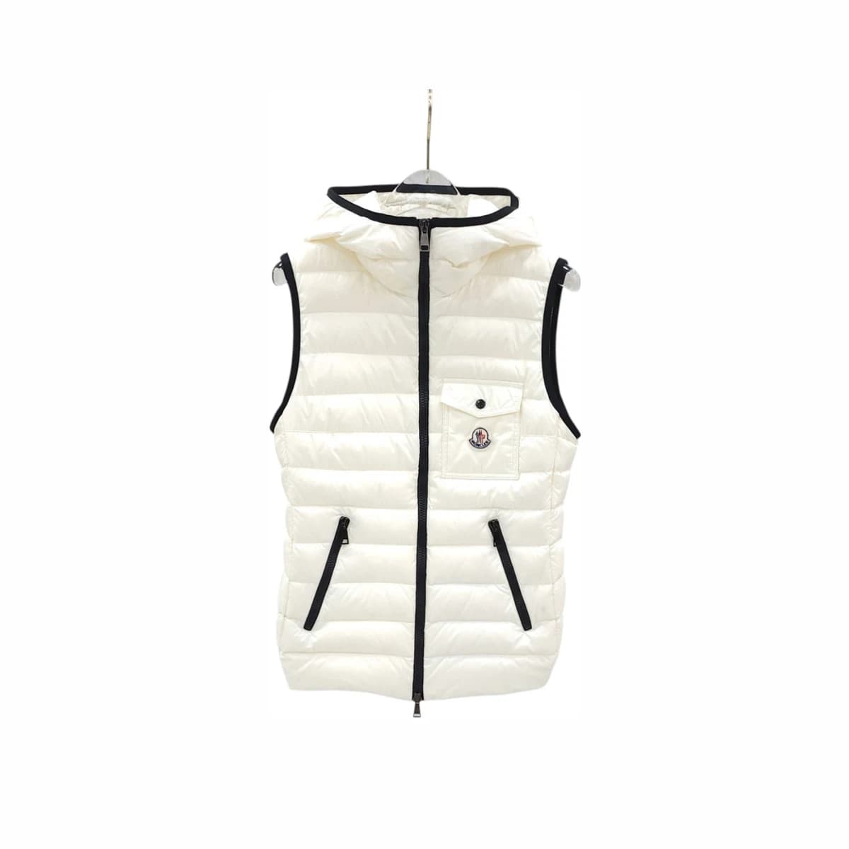 MONCLER 몽클레어 글리코 로고 패치 후드 패딩 조끼 1