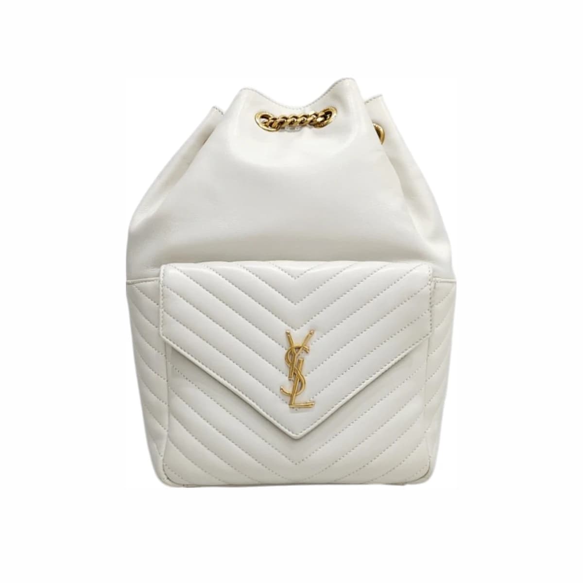 SAINT LAURENT 생로랑 모노그램 조이 백팩 아이보리 165