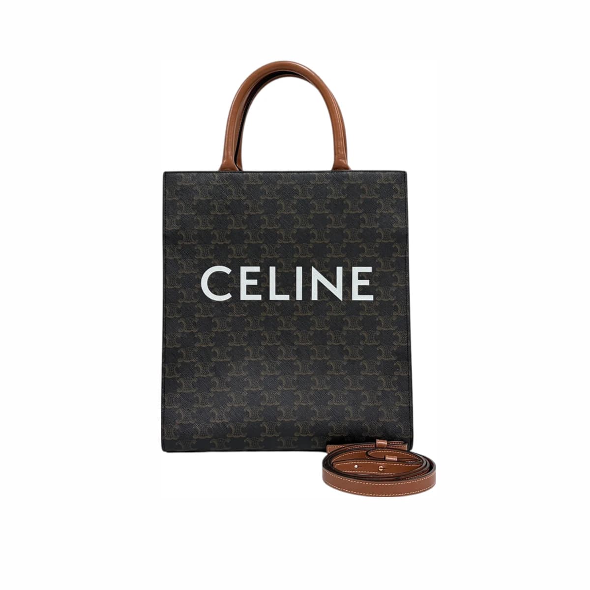 CELINE 셀린느 트리오페 버티컬 카바스백 토트백 스몰