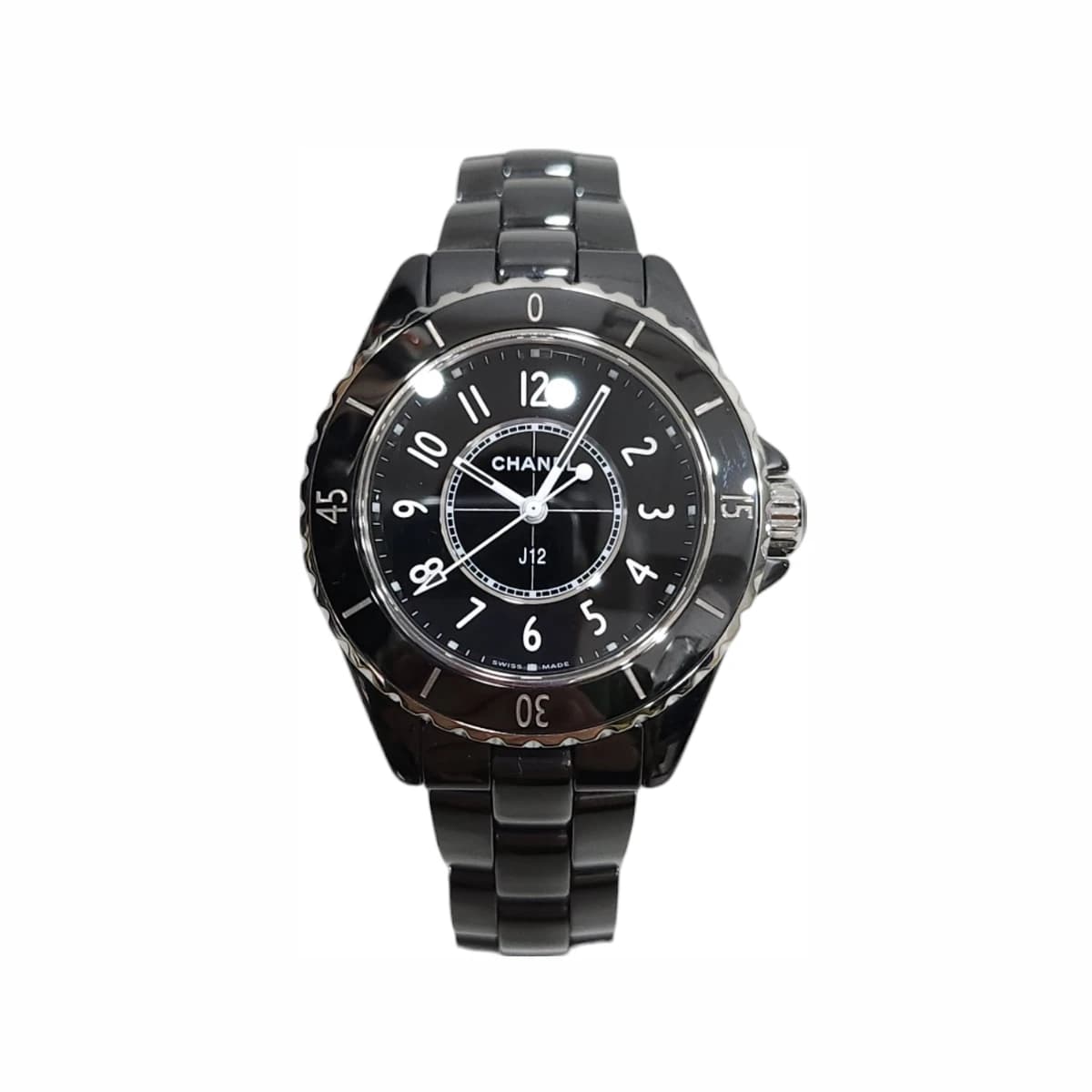 CHANEL 샤넬 J12 블랙 세라믹 시계 33mm