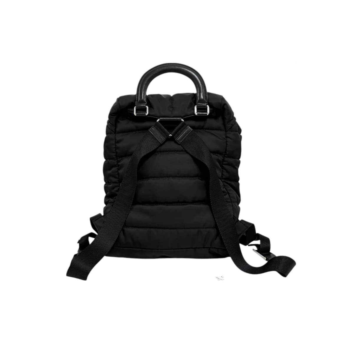 PRADA 프라다 삼각로고 버클 백팩 블랙 나일론