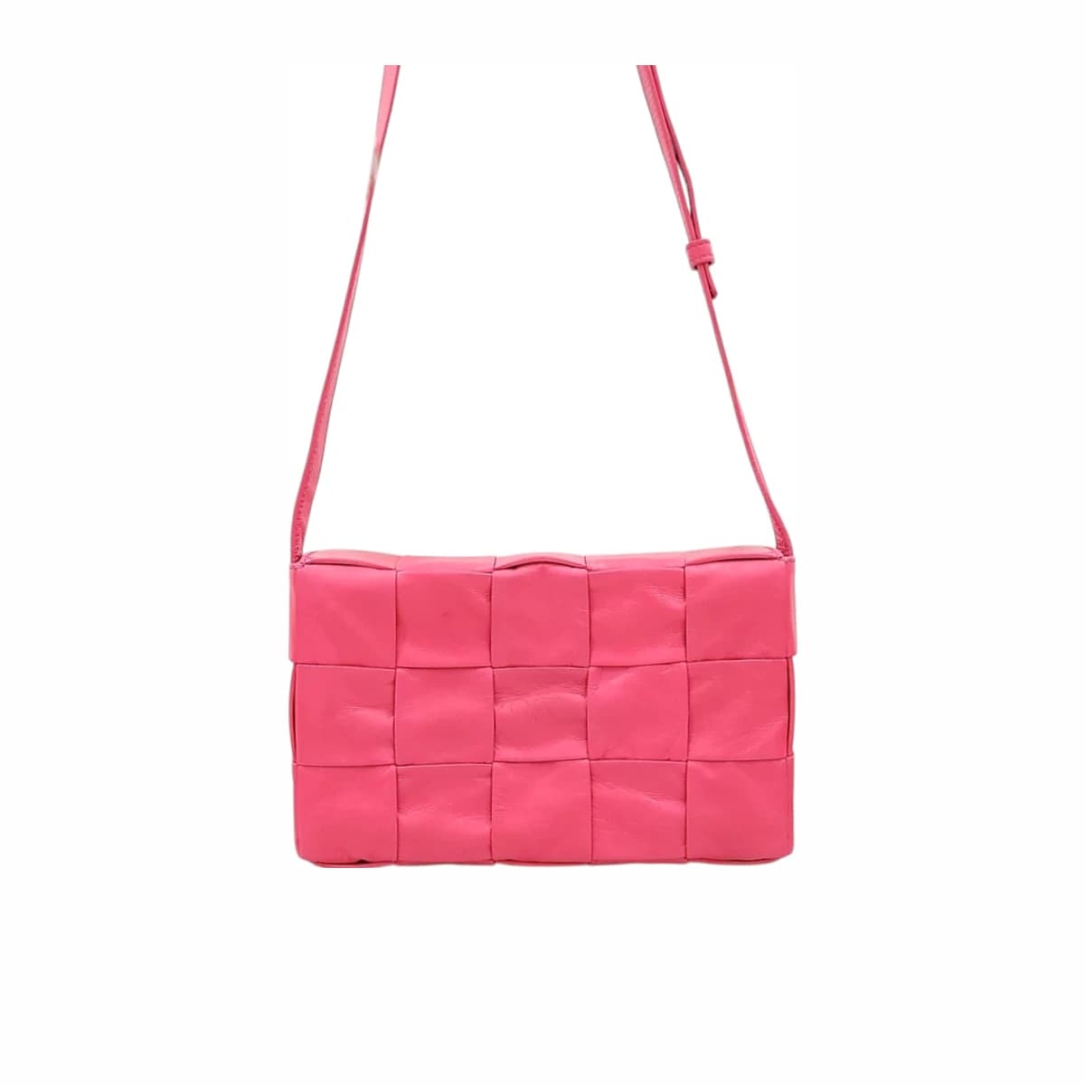 BOTTEGA VENETA 보테가 베네타 핑크 인트레치아토 카세트 크로스바디 백