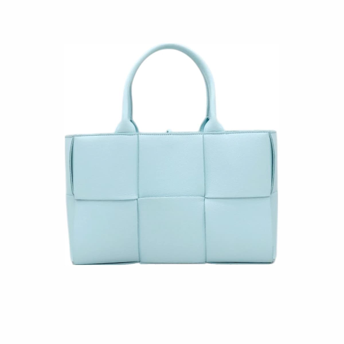 BOTTEGA VENETA 보테가 베네타 아르코 레더 스몰 토트백 페일 블루 가죽