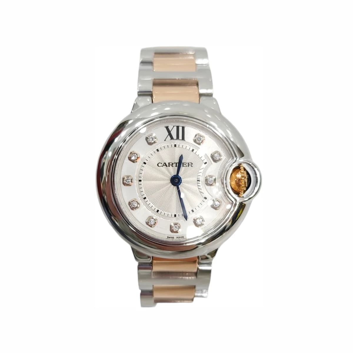 CARTIER 까르띠에 다이아발롱 블루 콤비 시계 30mm