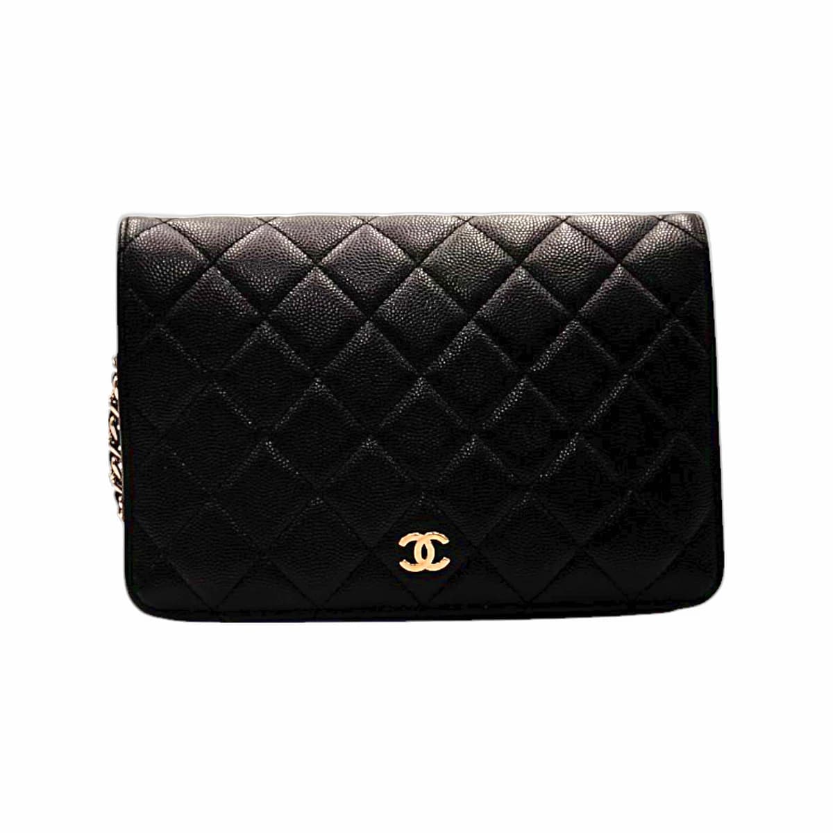 CHANEL 샤넬 블랙 캐비어 시즌 WOC (31번대)