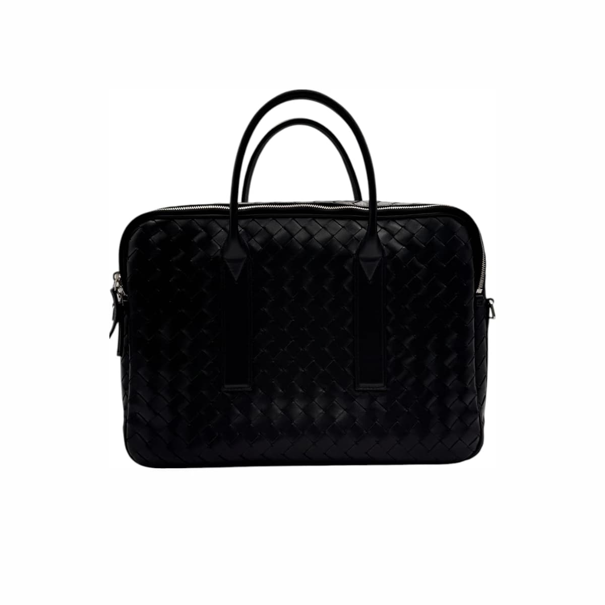 BOTTEGA VENETA 보테가베네타 블랙 레더 겟어웨이 라지 브리프케이스 가죽