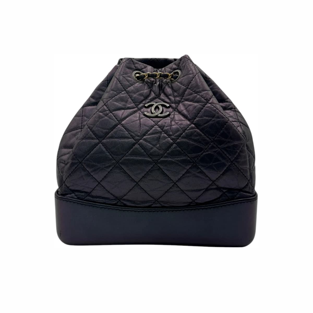 CHANEL 샤넬 펄 카프스킨 가브리엘 스몰 백팩 27번대 블랙
