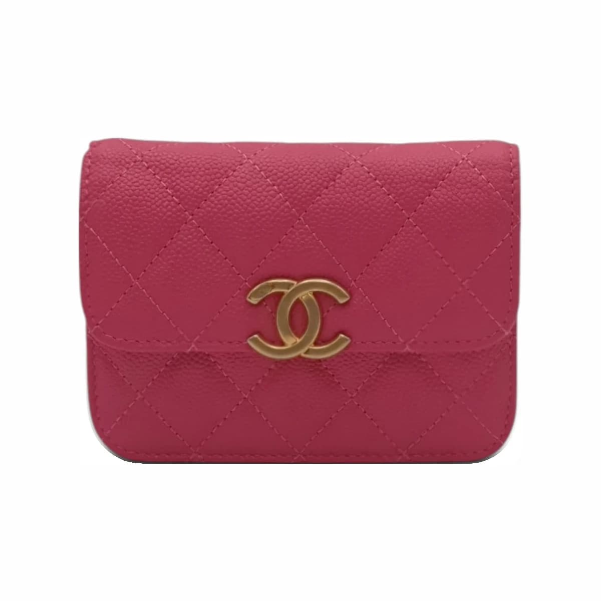 CHANEL 샤넬 캐비어 멜로디 체인 미니 크로스백 핑크 31번대