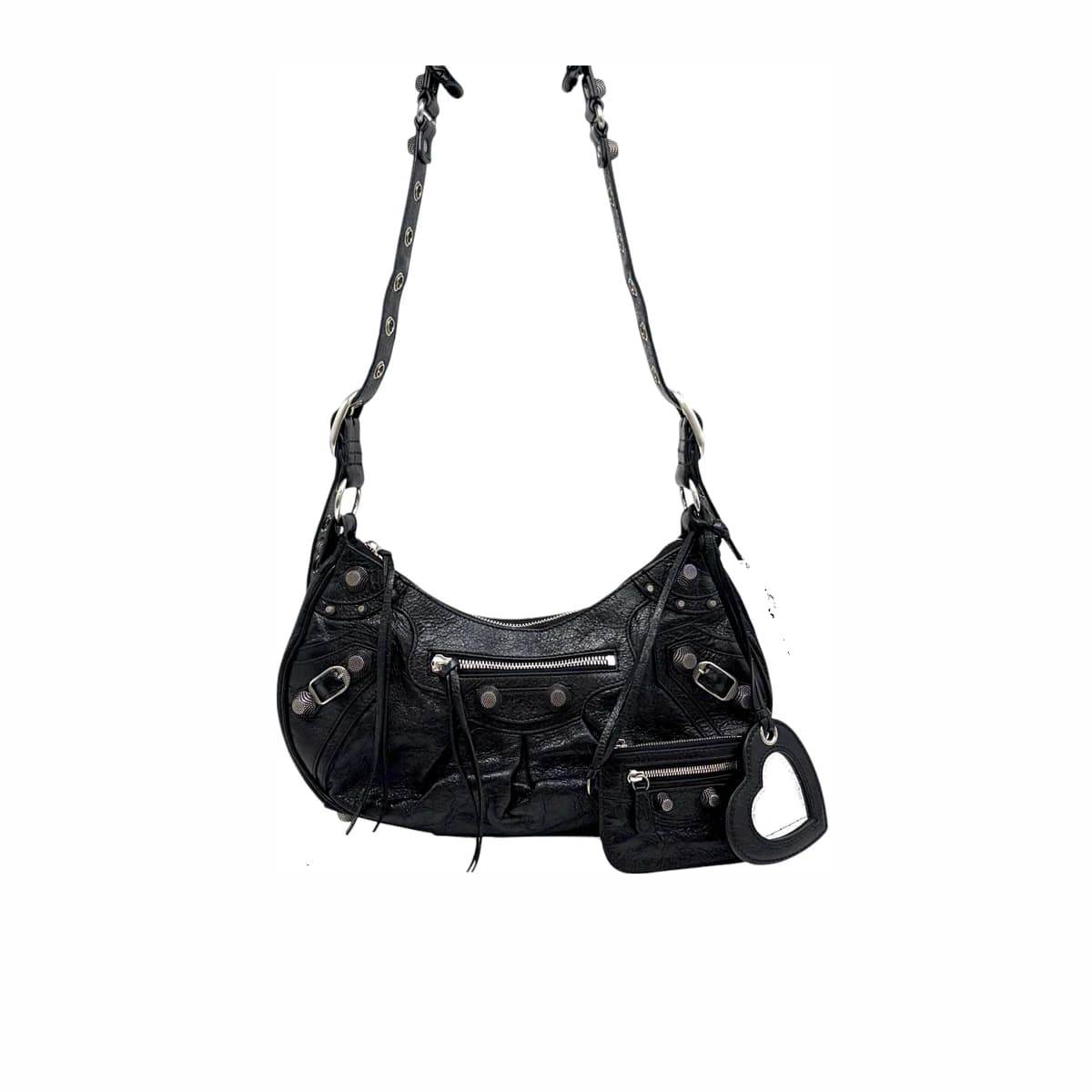 BALENCIAGA 발렌시아가 르 카골 스몰 숄더백 블랙 가죽