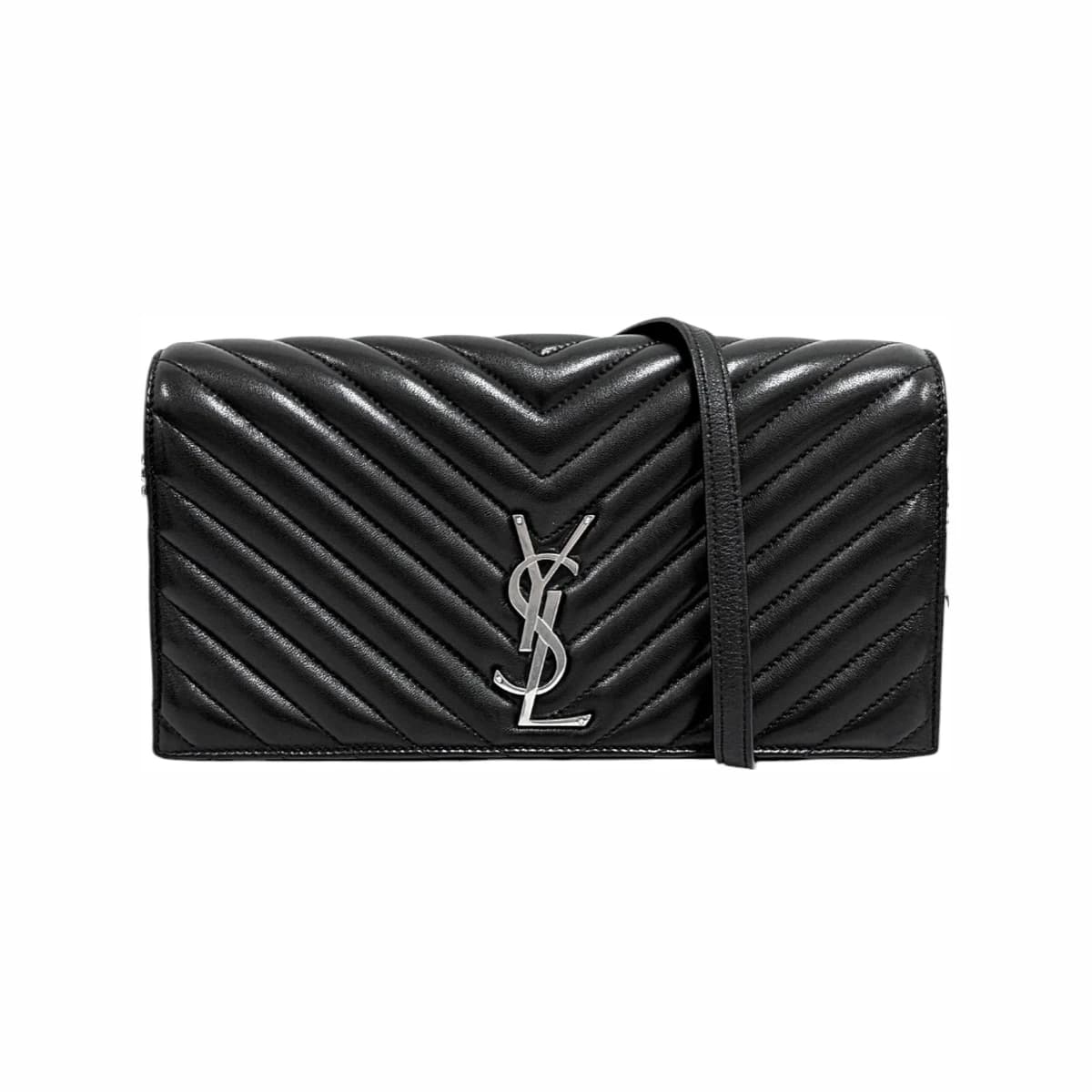 SAINT LAURENT 생로랑 모노그램 케이트 99 체인 숄더백 블랙