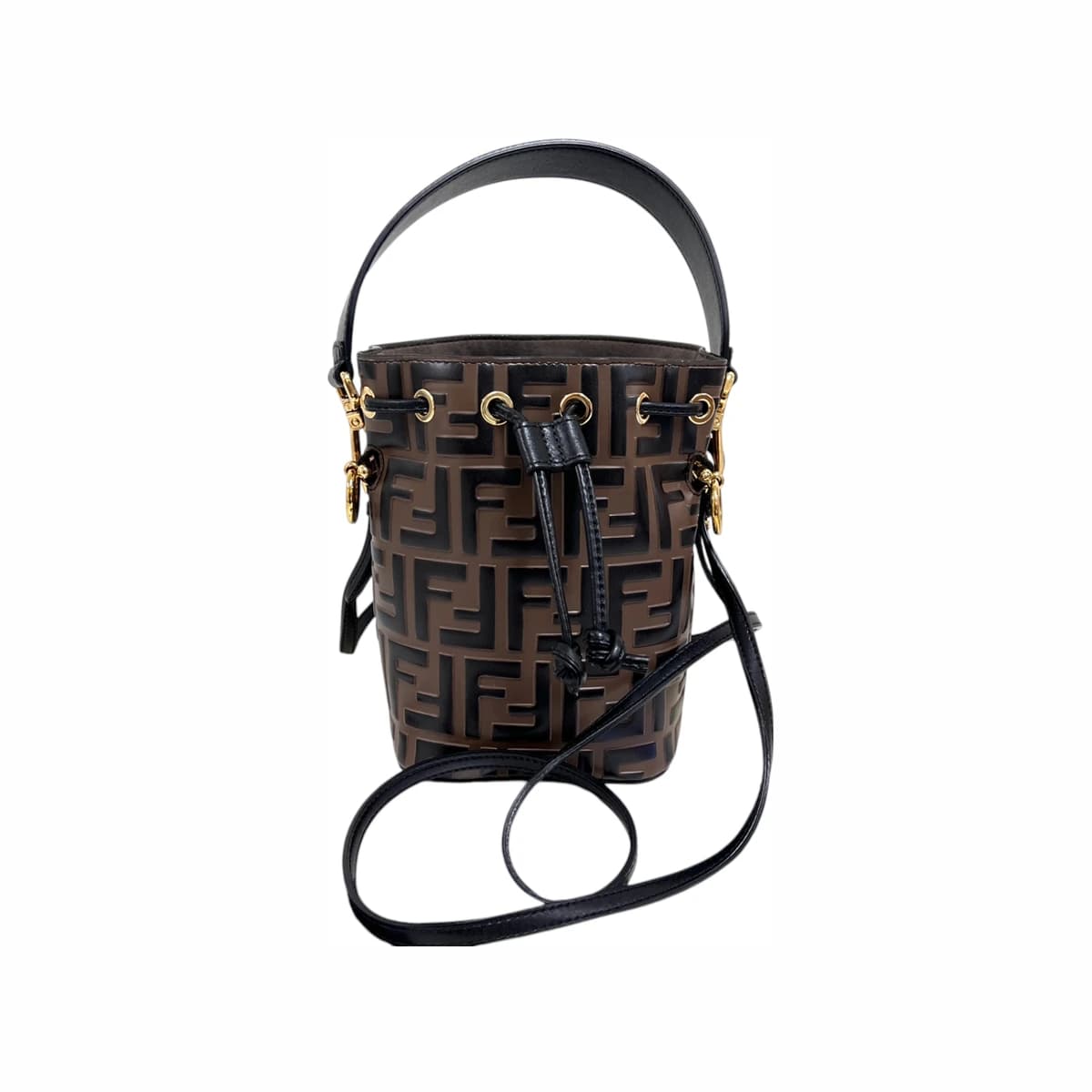 FENDI 펜디 FF 몬트레조 미니 버킷백 브라운