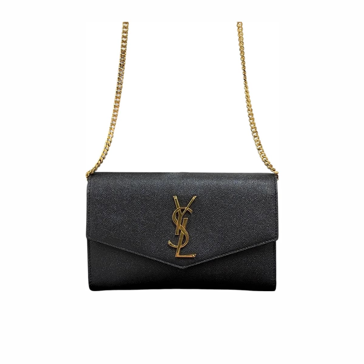 SAINT LAURENT 생로랑 업타운 체인 숄더백 & 크로스백 블랙 가죽
